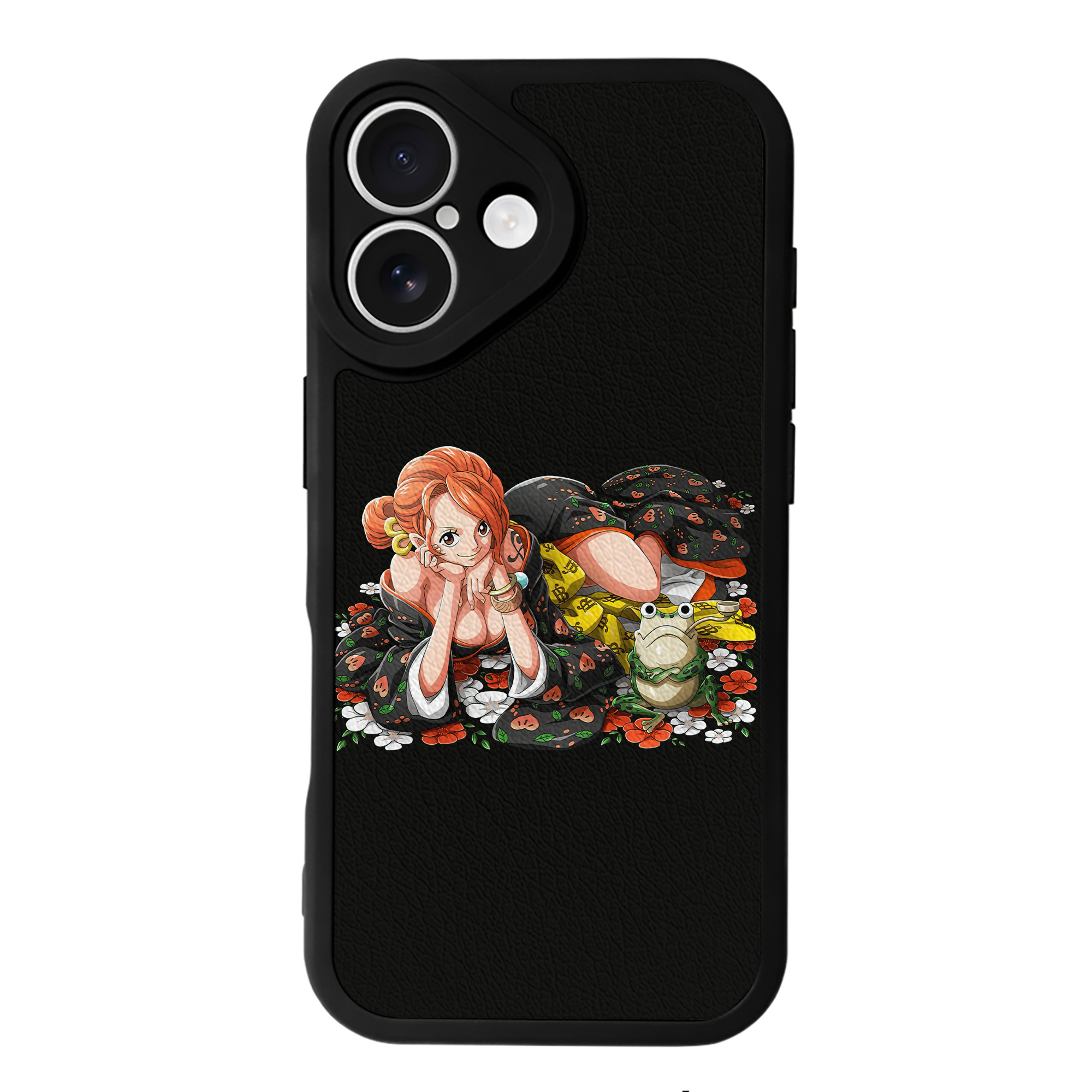 （画像用） ワンピース ナミ ONE PIECE Nami 【iPhone 16シリーズ対応】シリコンスマホケース（レザー調） 材質：シリコン